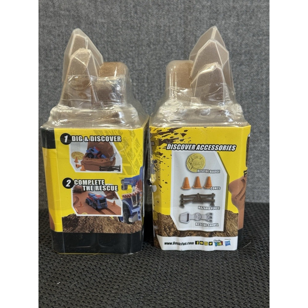 NEW Sealed Tonka Mud Rescue Utility Tow  Truck Die Cast Blue Yellow Lot‎ Of Two - Picture 2 of 4